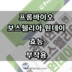 프롬바이오 보스웰리아 원데이 효능 부작용