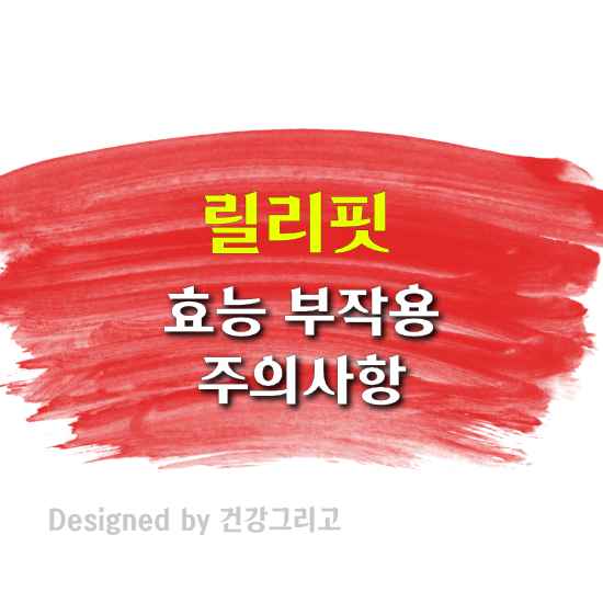 릴리핏 부작용 효능 성분