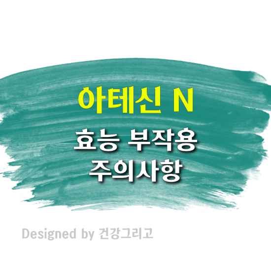 아테신 N 부작용 효능 복용법